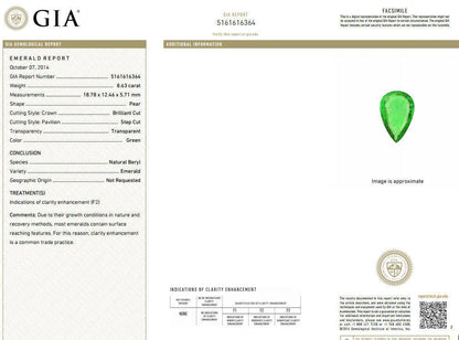 GIA 12.77CT NATURAL EMERALD DIAMONDS RING 18KT VIVID GREEN 10345**