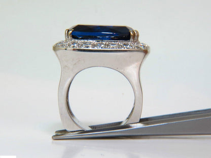 20.45ct GIA Certified Magnificent Natural Tanzanite Ring 18kt Gold 10038