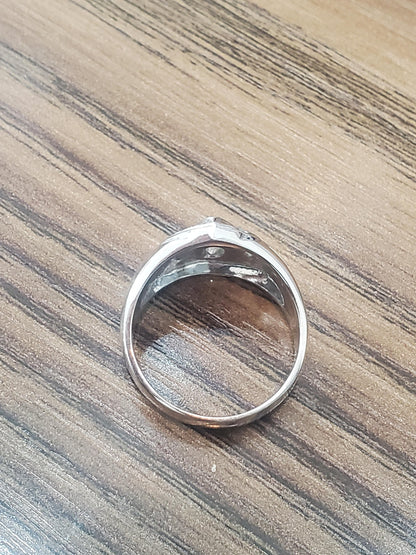 1.00 Natural Carat Diamond Cluster Ring 14 Karat H-Vs2 French Pave 42130