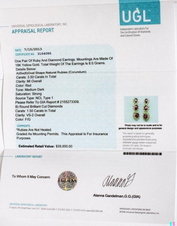 GIA certified 45.20ct Natural Ruby Necklace Bracelet Earrings Suite 18kt 10049