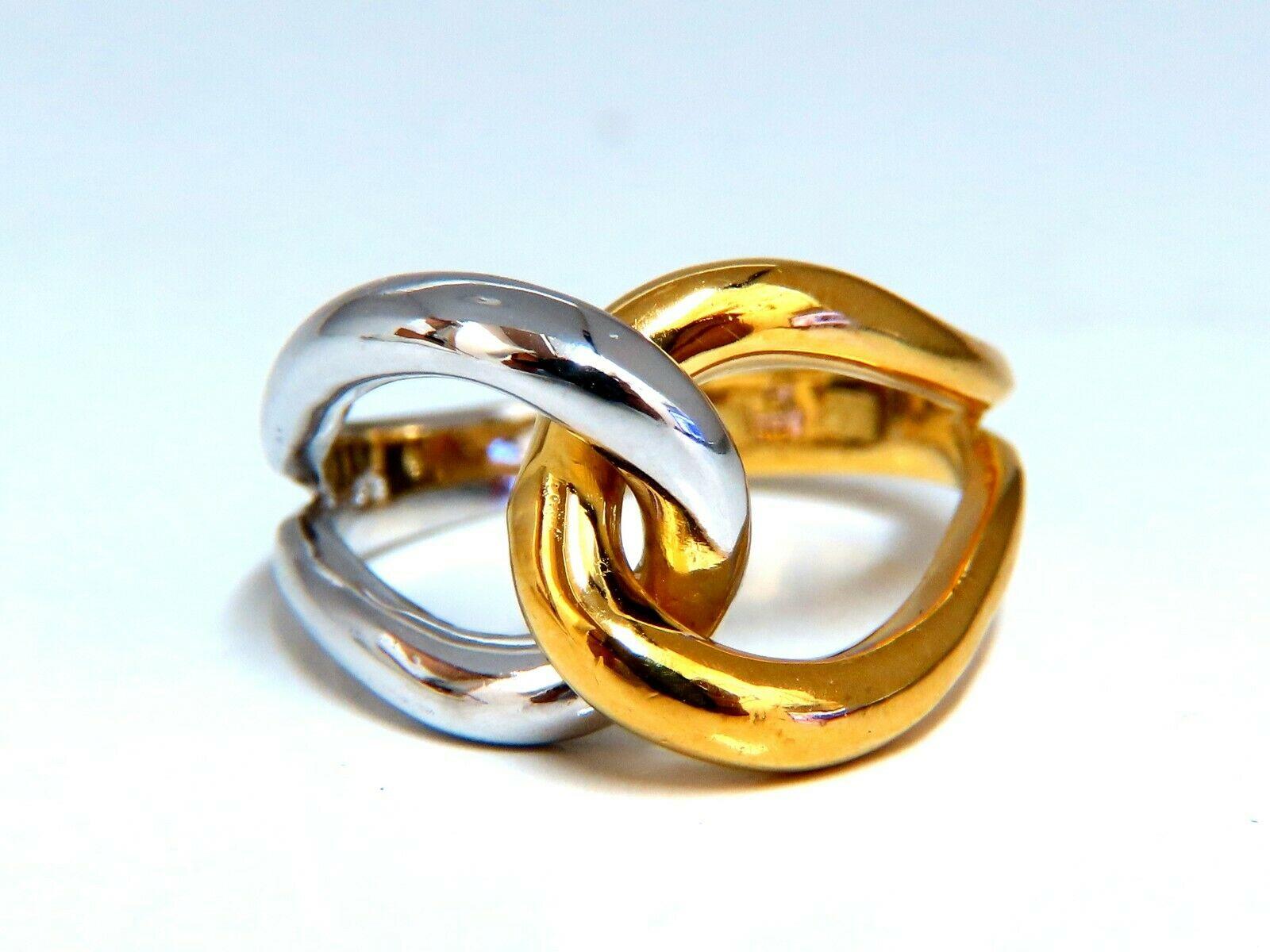 3D Knot Mod Trend Ring 18kt Gold 10947**