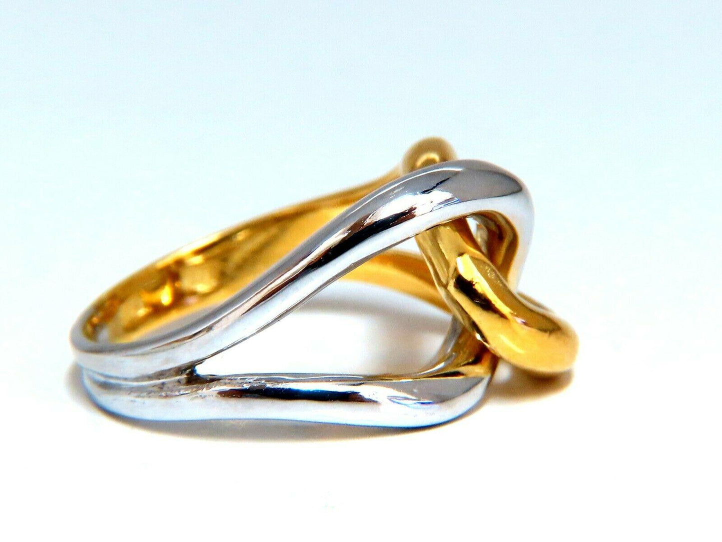 3D Knot Mod Trend Ring 18kt Gold 10947**