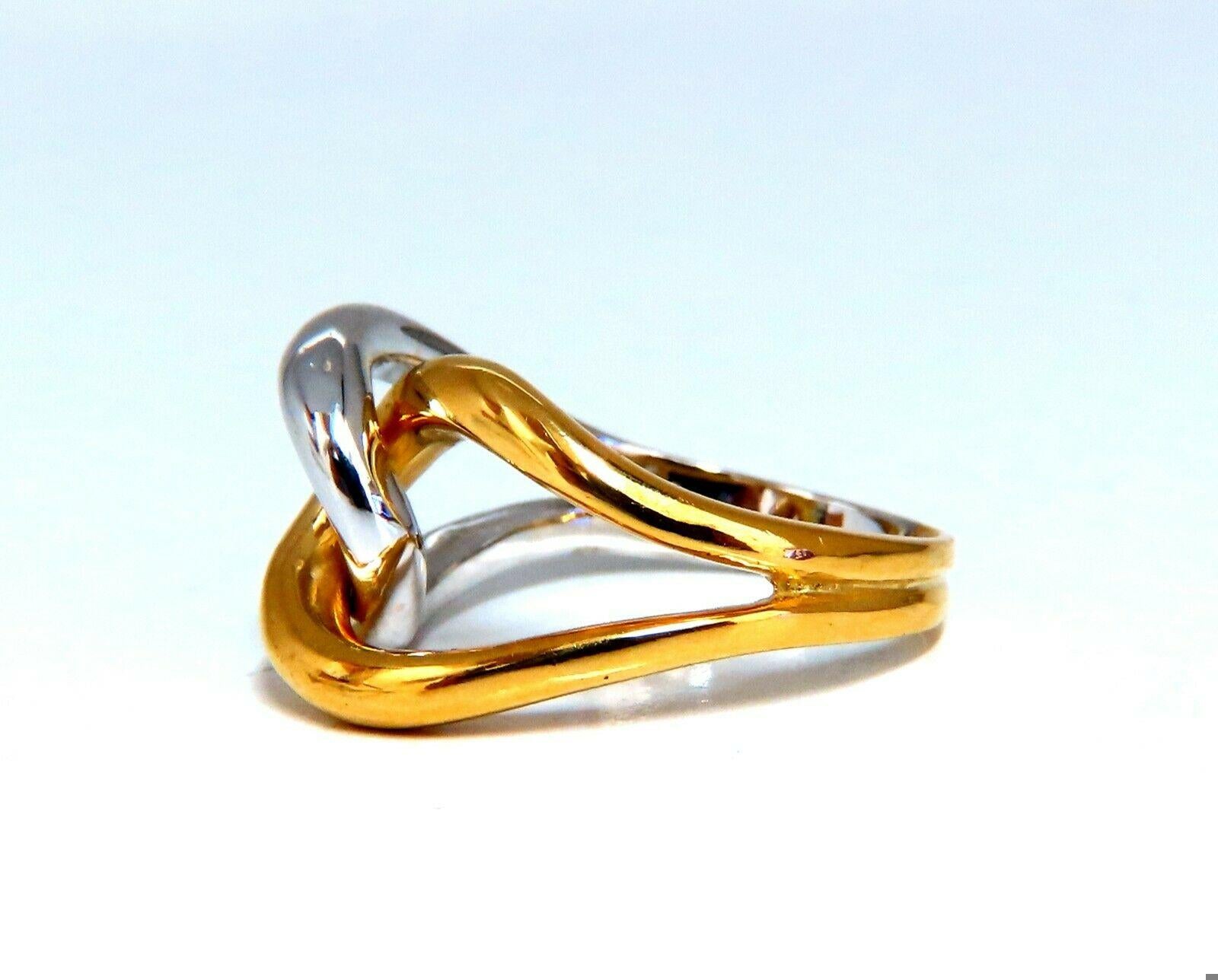 3D Knot Mod Trend Ring 18kt Gold 10947**