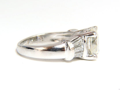 GIA Certified 3.01ct Natural Diamond Ring Classic Three Platinum 10050
