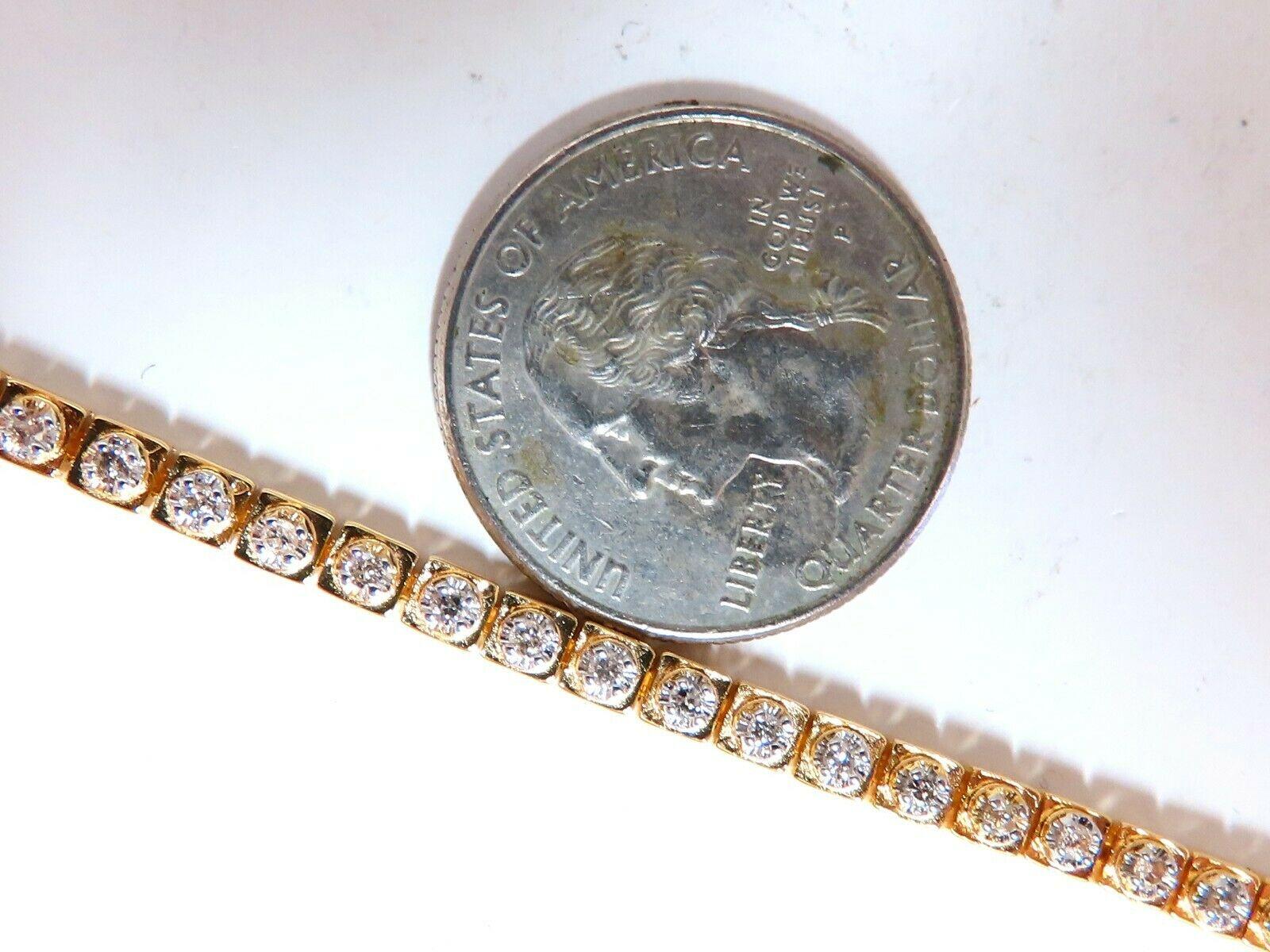 1.04ct Round Diamonds Vintage Retro Style Bracelet 14kt 11008**