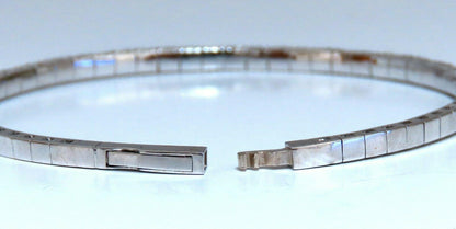 2.90ct Natural Round Diamonds Flexible Tennis Bangle Bracelet 14 Karat 11099 *v