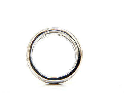 18KT .75CT DIAMOND 3D CHANNEL WAVE WIDE BAND 10.50MM SIZE 6.5 10067**