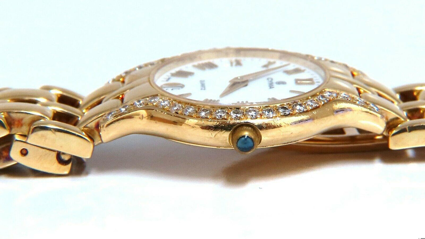 Cyma ladies gold diamond watch 14 karat