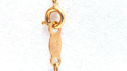3ct pear cz solitaire necklace 14kt 11877**