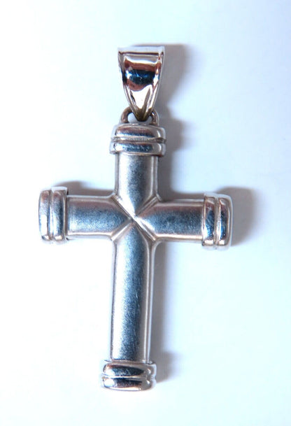 14kt gold cross pendant 14kt Satin Finish