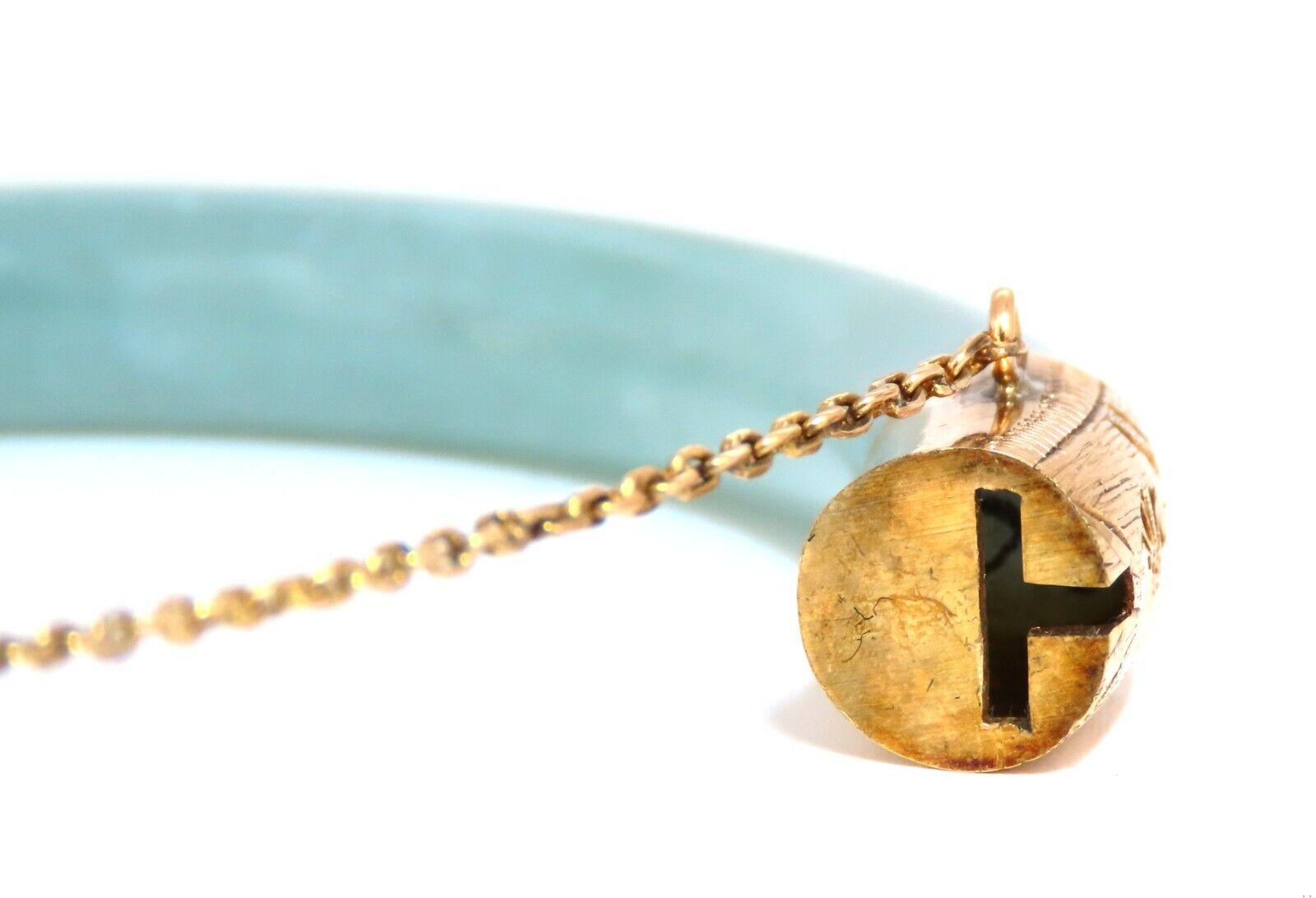 GIA Certified Natural Jade Bangle Bracelet 14kt 44541**