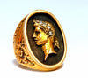Caesar Roman Noble Deco Vintage Ring 14Kt 22G
