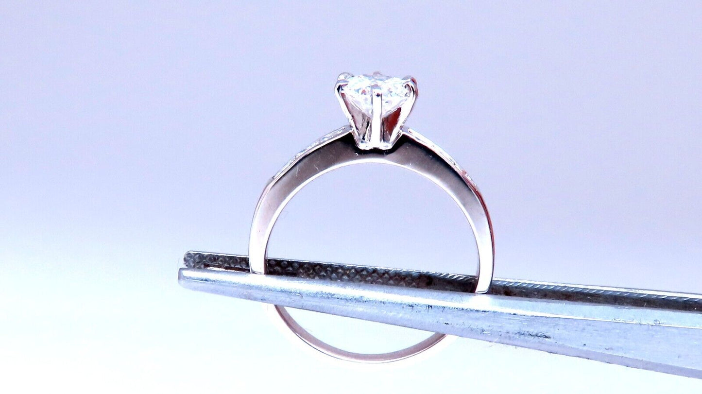 GIA Certified .58ct Natural Round Diamond solitaire ring G/Si1