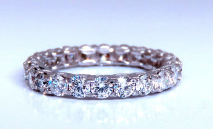 1.80ct Natural Round Diamonds Eternity Ring Sharing Prong G/Vs 14kt gold.