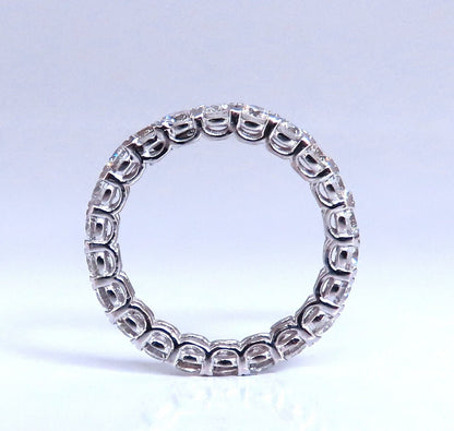 1.80ct Natural Round Diamonds Eternity Ring Sharing Prong G/Vs 14kt gold.