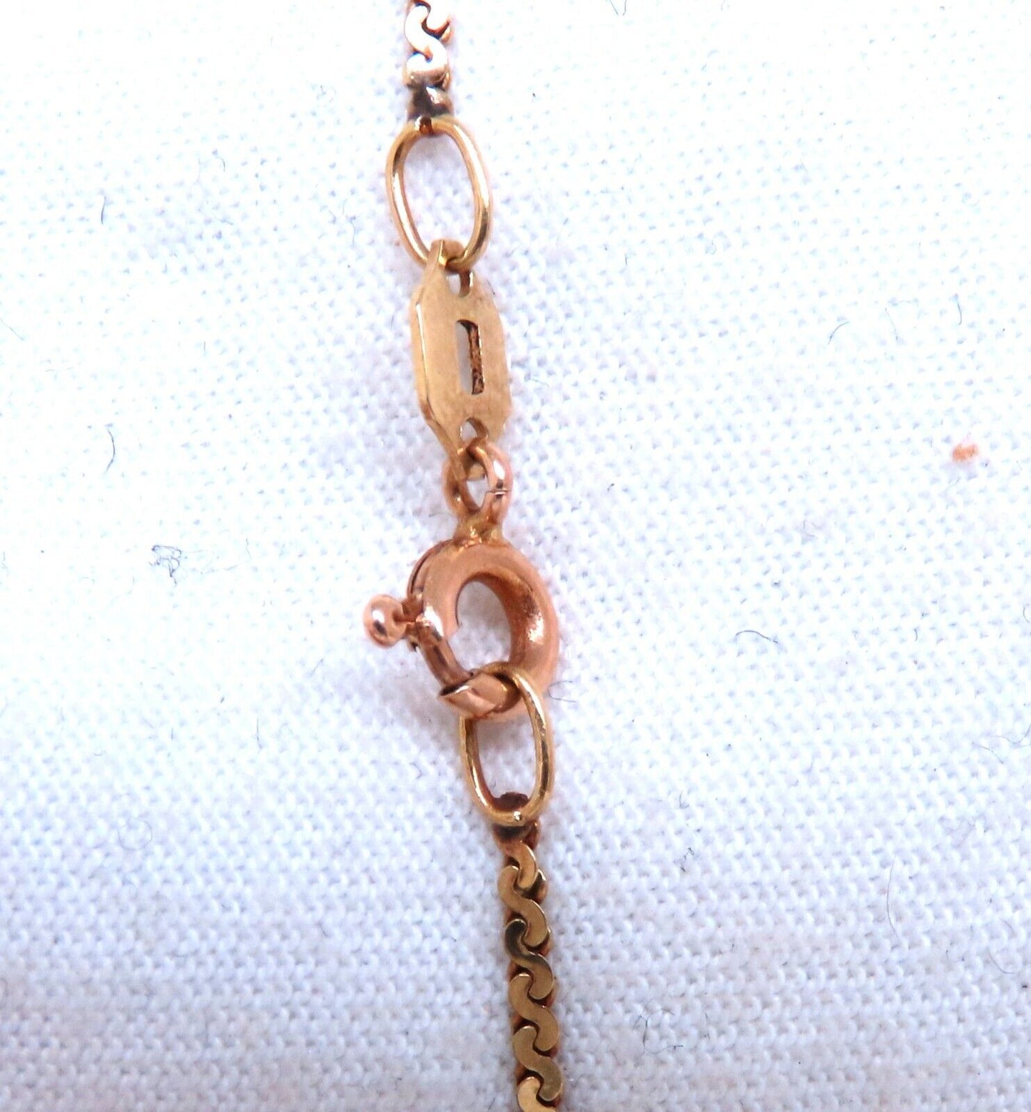 13mm Vintage Floral Gold Bean Necklace 14kt