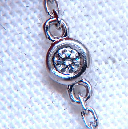 1ct Open Circle Natural diamonds necklace 14 karat Gold Vintage Revisit
