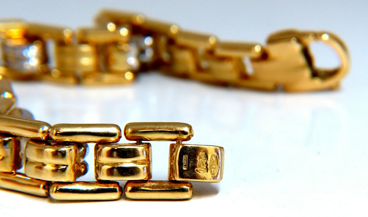 .80ct Natural Masculine Mod Durable Hinged Bracelet 14 Karat *v