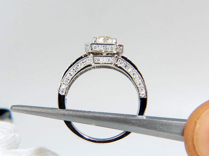 GIA Certified 1.20ct natural cushion cut diamonds ring 14kt 10024 *v