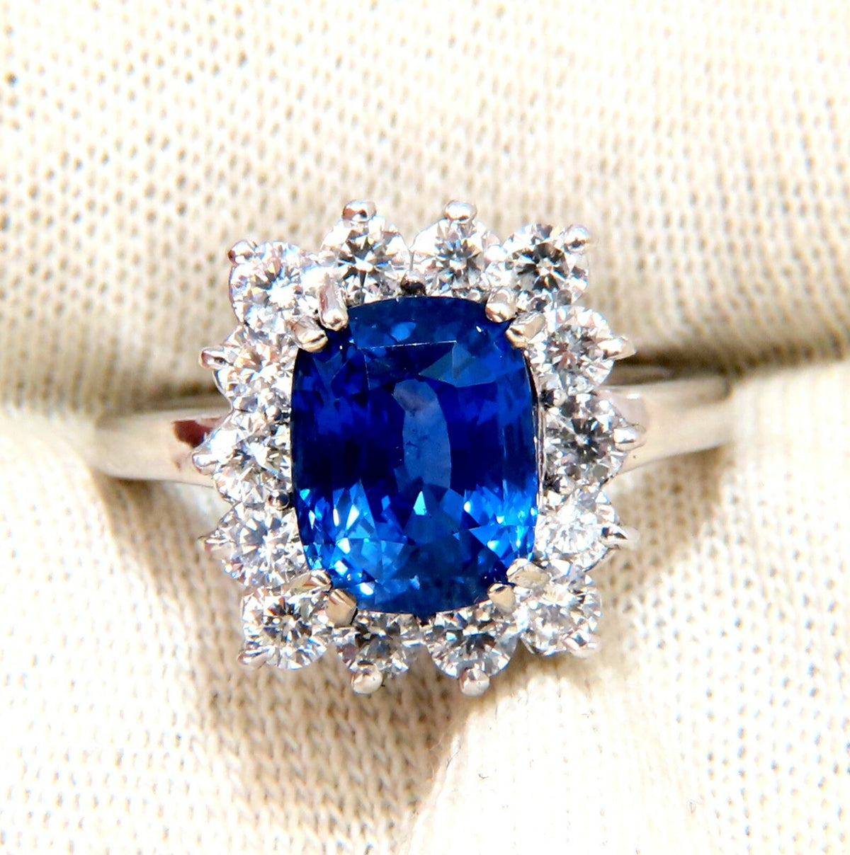 GIA Certified 5.05ct Natural No Heat Color change Sapphire Diamonds Ring 14kt*v