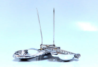 4.50ct Natural Diamonds Ninja Star Pin Platinum *v