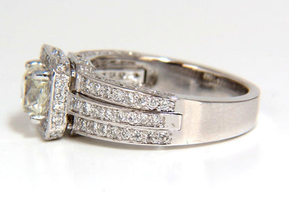 GIA Certified 1.20ct natural cushion cut diamonds ring 14kt 10024 *v