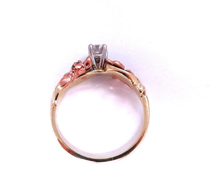 .22ct Natural Round Diamond Ring 14kt *v
