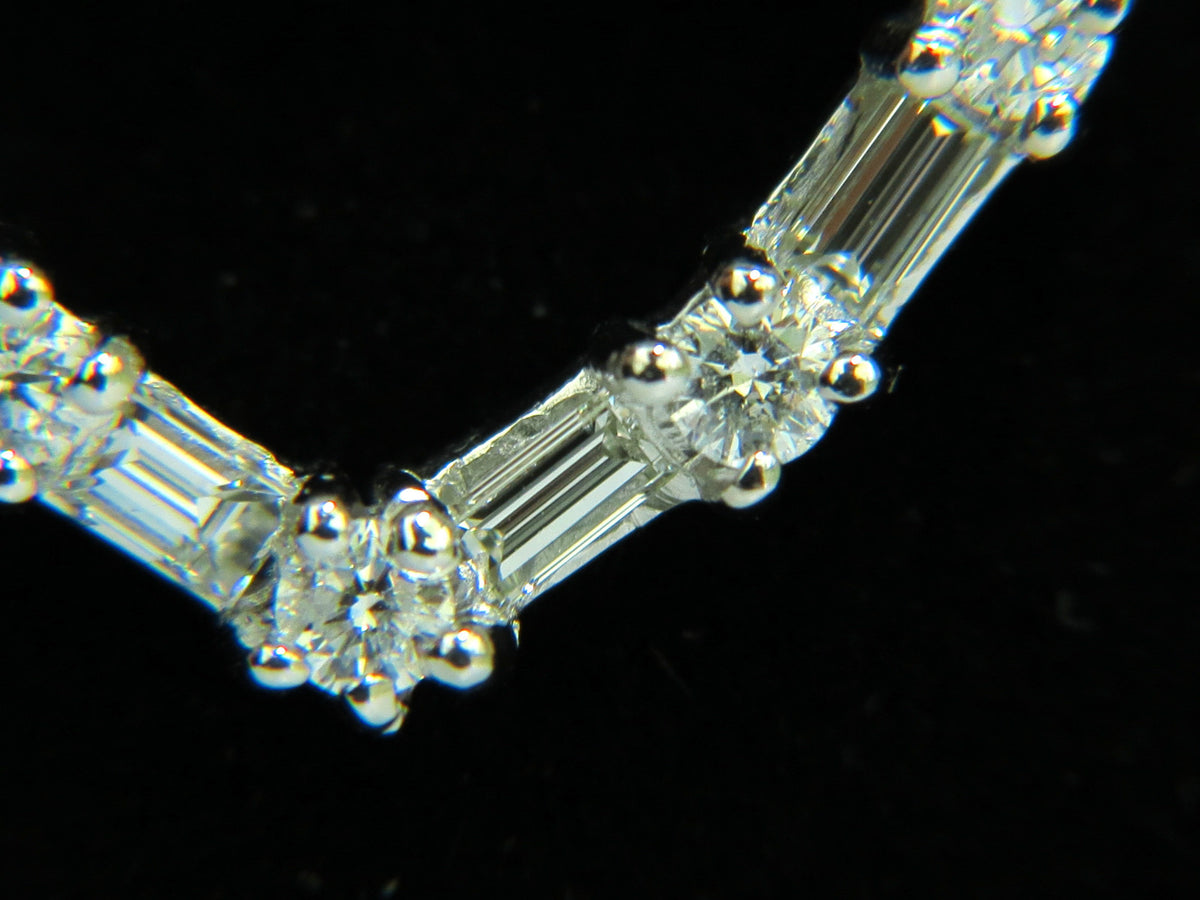 1.10CT DIAMONDS HEART PENDANT 14kt G VS 19'' 20X18MM *v