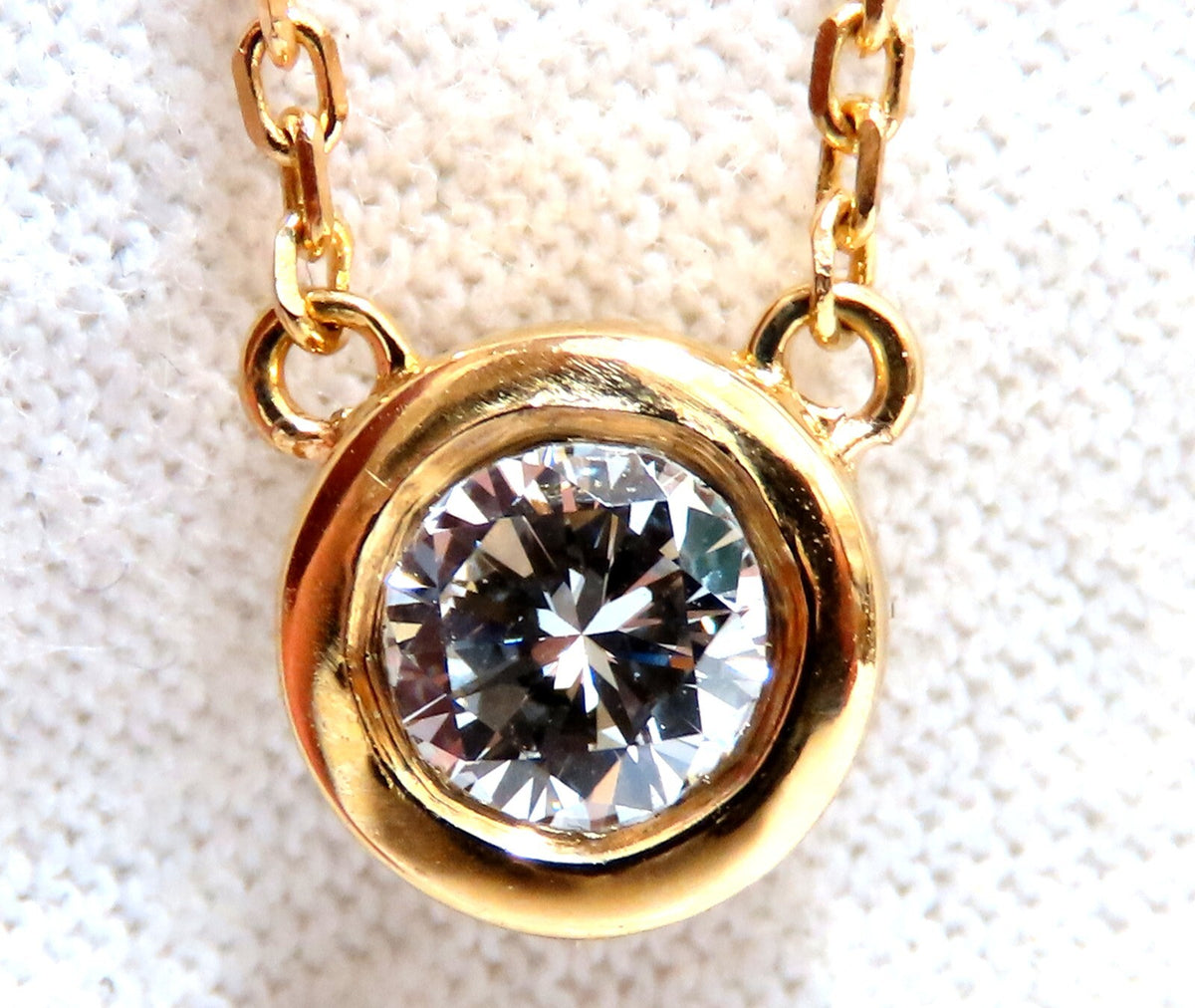 GIA Certified .44ct Diamond Solitaire Necklace G/Vs1 *v