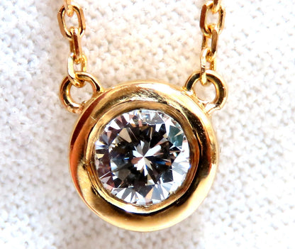 GIA Certified .44ct Diamond Solitaire Necklace G/Vs1 *v