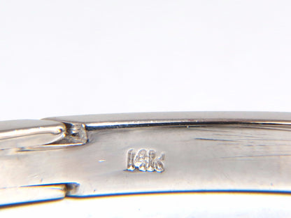 1.30ct natural round diamonds bangle bracelet g/vs  channel 14kt *v