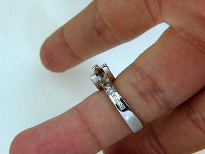 GIA NATURAL FANCY ORANGE BROWN 2.05CT DIAMOND RING 14KT TENSION FLOAT 10064 *v