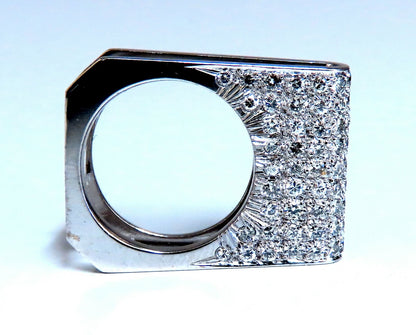 2.00ct Natural Round Diamonds Fold Over Ring Mod Deco 14kt *v