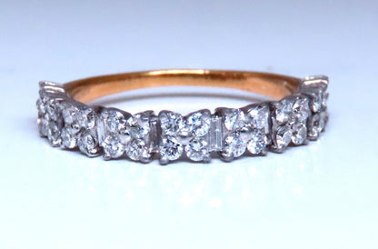 .75ct Natural Baguette & Round Diamonds Bank 18kt gold Flat 12290 *v