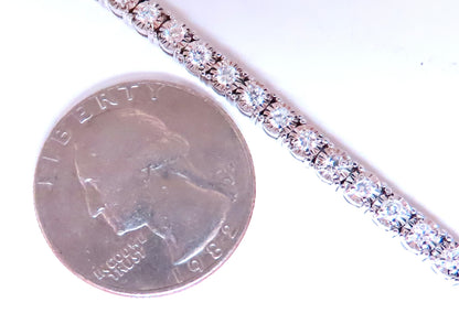 2.40ct natural round diamonds bracelet 14kt gold 12467 *v