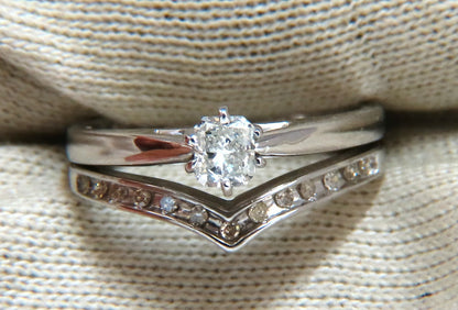 .60ct Natural Cushion Cut Diamond Ring Vintage 18kt gold *v