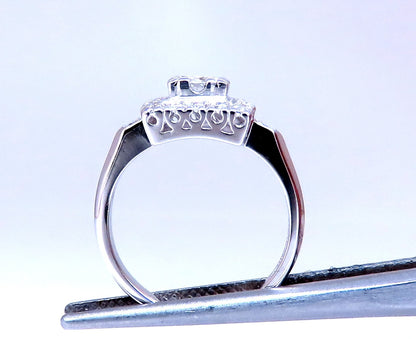 Platinum Natural Diamond Ring .40ct  Vintage*v