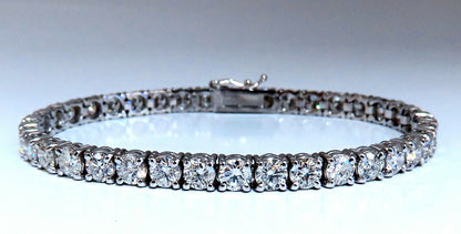 11.45ct Natural Diamonds Tennis Bracelet 14kt Gold Classic Riviera *v