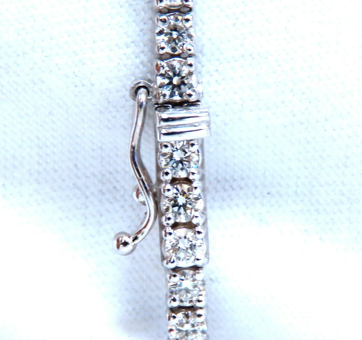 6.43ct Natural Diamonds Tennis Bracelet 14kt Gold Classic Graduated Caliber *v