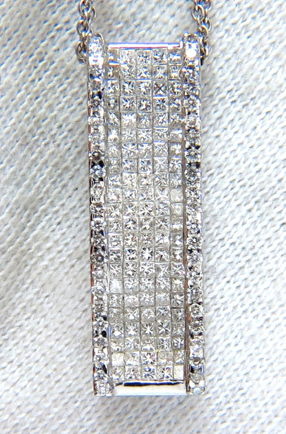 2.00ct Elongated diamonds wave zen necklace 18kt *v
