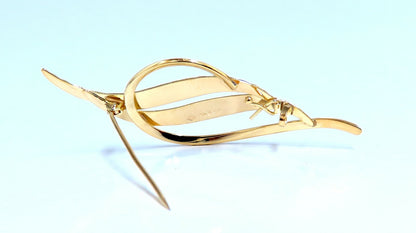 Leaf Pin 14kt *v