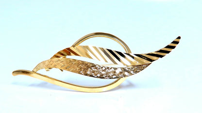 Leaf Pin 14kt *v