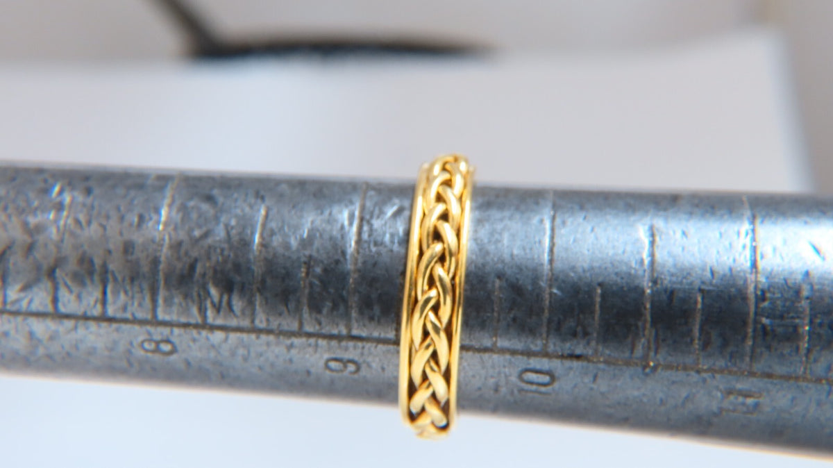 Wedding Bands Matching 14kt Gold 7.5 4.5mm Size: 9 9.25 *v