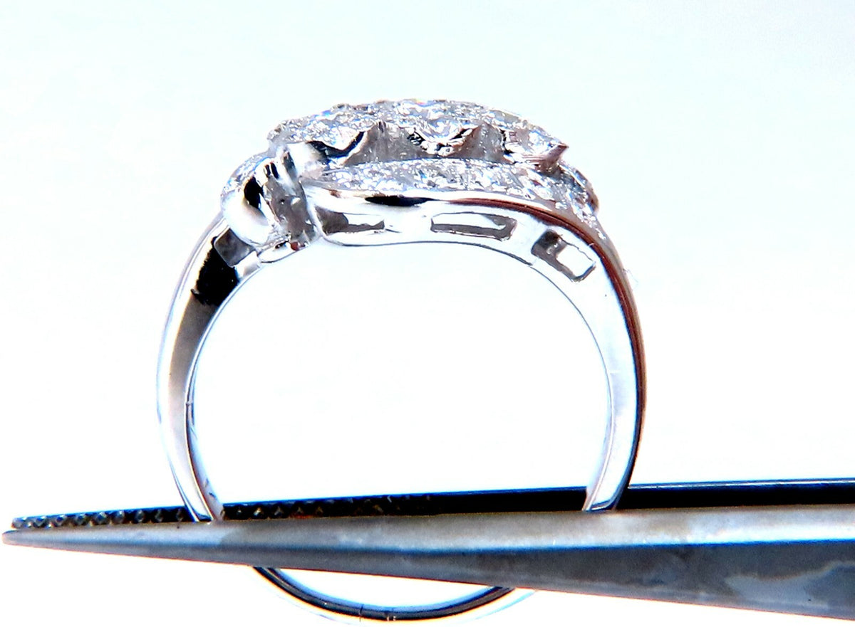 .54ct Natural Diamonds American Regency Revival Deco Ring 14kt *v
