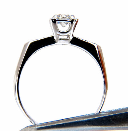.55ct natural round diamonds vintage raised deck ring 14kt *v
