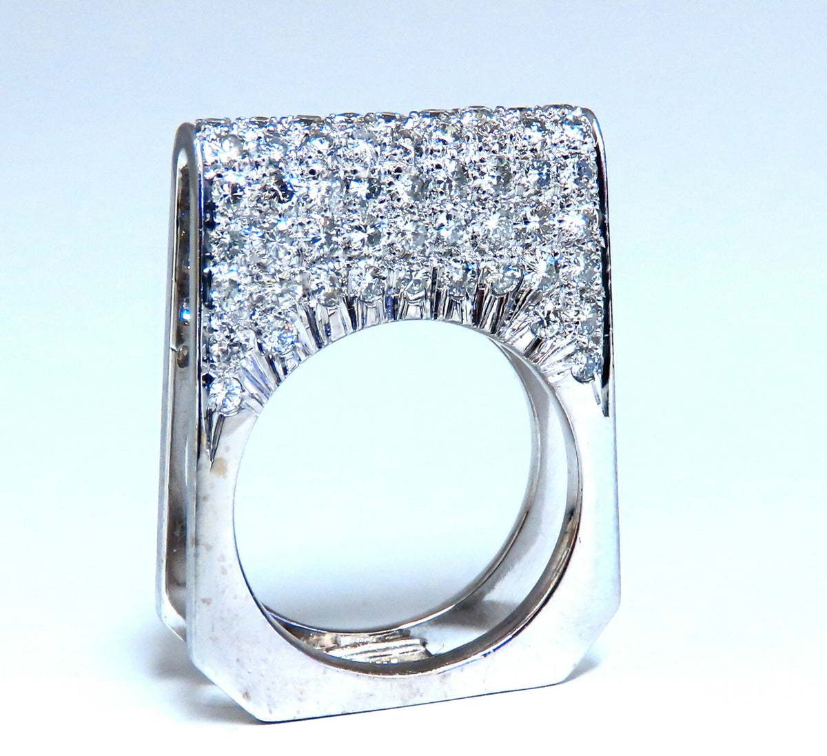 2.00ct Natural Round Diamonds Fold Over Ring Mod Deco 14kt *v
