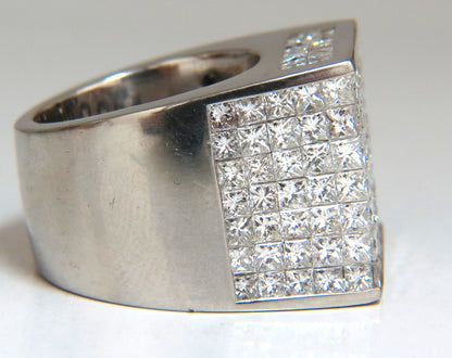7.00ct Princess Cut Natural Diamonds Platinum Ring Heavyweight Prime *v