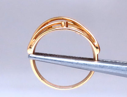 .04ct Natural Diamond Satin Barbed Wire Form Ring 14kt gold 12420 *v