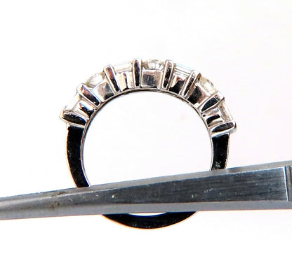 .75ct. Natural baguettes and rounds Diamond band ring 14 karat *v