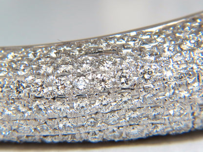 14.02ct natural diamonds eternity encrusted bangle bracelet 18kt Glam *v